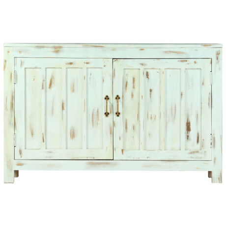vidaXL Dressoir 110x35x70 cm massief mangohout lichtblauw afbeelding2 - 1