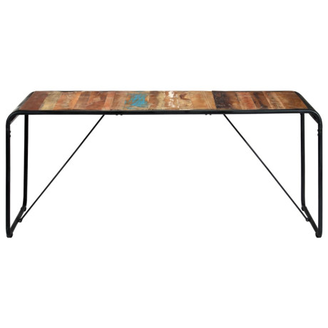 vidaXL Eettafel 180x90x76 cm massief gerecycled hout afbeelding2 - 1