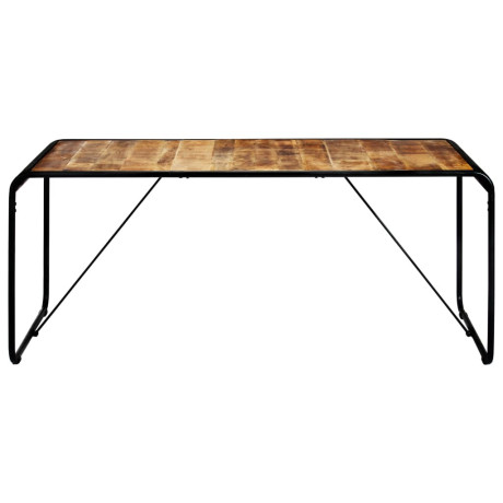 vidaXL Eettafel 180x90x76 cm massief ruw mangohout afbeelding2 - 1