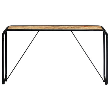 vidaXL Wandtafel 140x35x76 cm massief ruw mangohout afbeelding2 - 1