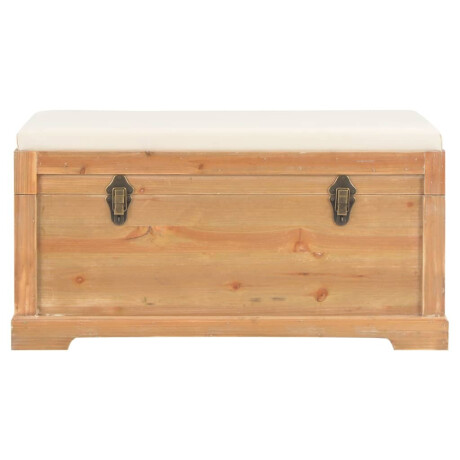 vidaXL Opslagkist met kussen 80x40x40 cm MDF afbeelding2 - 1