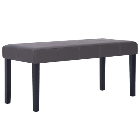 vidaXL Bankje 106 cm kunstleer grijs afbeelding2 - 1