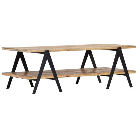 vidaXL Salontafel 115x60x40 cm massief mangohout afbeelding2 - 1