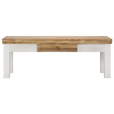 vidaXL Salontafel 110x50x40 cm massief mangohout afbeelding2 - 1