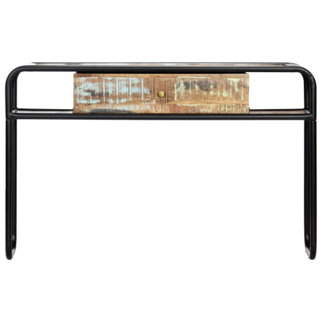 vidaXL Wandtafel 118x30x75 cm massief gerecycled hout afbeelding2 - 1