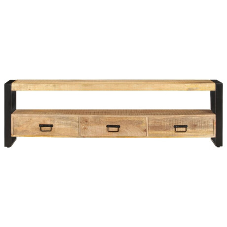 vidaXL Tv-meubel 150x30x45 cm massief mangohout afbeelding2 - 1