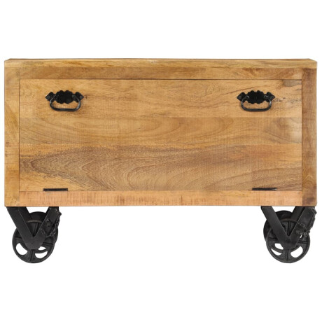 vidaXL Schoenenkast 86x35x55 cm massief mangohout afbeelding2 - 1