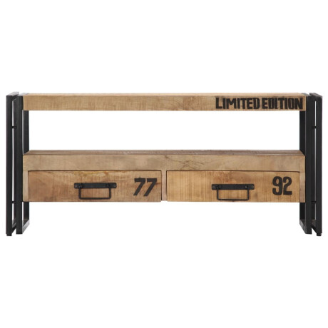 vidaXL Tv-meubel 100x30x45 cm massief mangohout afbeelding2 - 1
