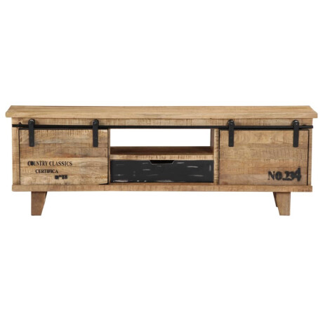 vidaXL Tv-meubel 120x30x40 cm massief mangohout afbeelding2 - 1