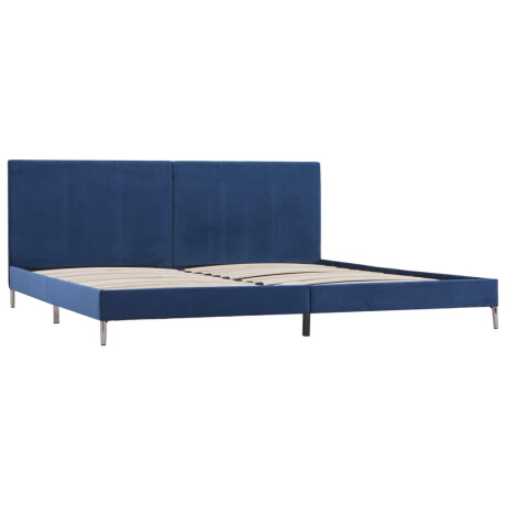 vidaXL Bedframe stof blauw 180x200 cm afbeelding2 - 1