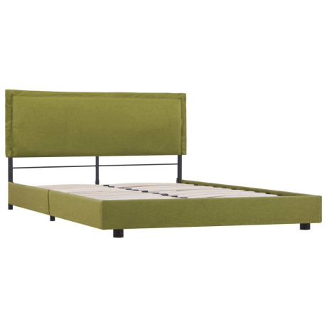 vidaXL Bedframe stof groen 120x200 cm afbeelding2 - 1