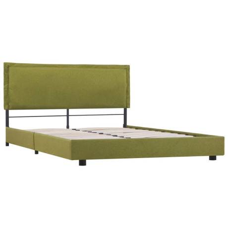 vidaXL Bedframe stof groen 140x200 cm afbeelding2 - 1