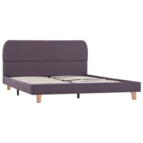 vidaXL Bedframe stof taupe 135x190 cm afbeelding2 - 1