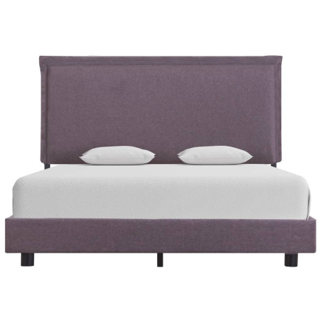 vidaXL Bedframe zonder matras stof taupe 135x190 cm afbeelding2 - 1