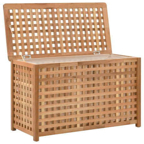 vidaXL Wasmand 77,5x37,5x46,5 cm massief walnoothout afbeelding2 - 1