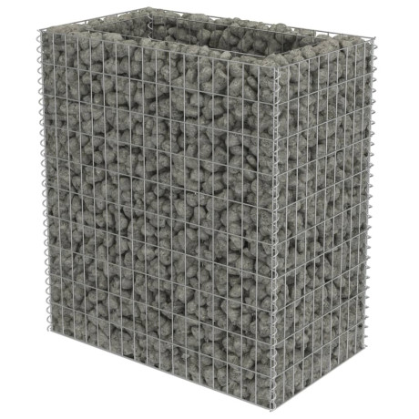 vidaXL Gabion plantenbak verhoogd 90x50x100 cm gegalvaniseerd staal afbeelding2 - 1