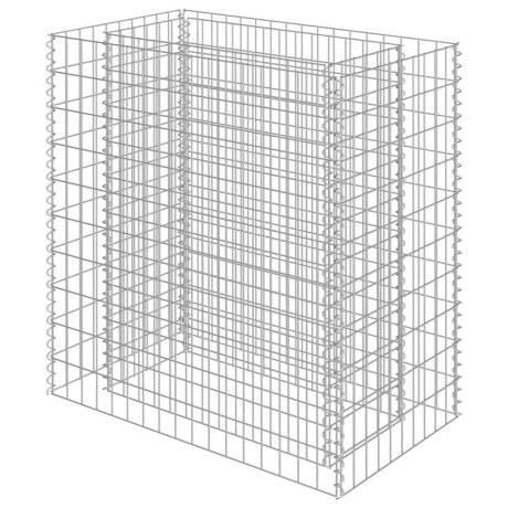vidaXL Gabion plantenbak verhoogd 90x50x100 cm gegalvaniseerd staal afbeelding2 - 1