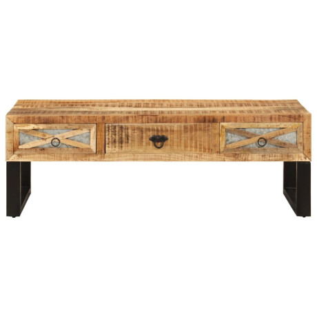 vidaXL Salontafel 110x50x38 cm massief mangohout afbeelding2 - 1