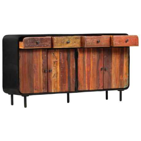 vidaXL Dressoir 140x35x76 cm massief gerecycled hout afbeelding2 - 1