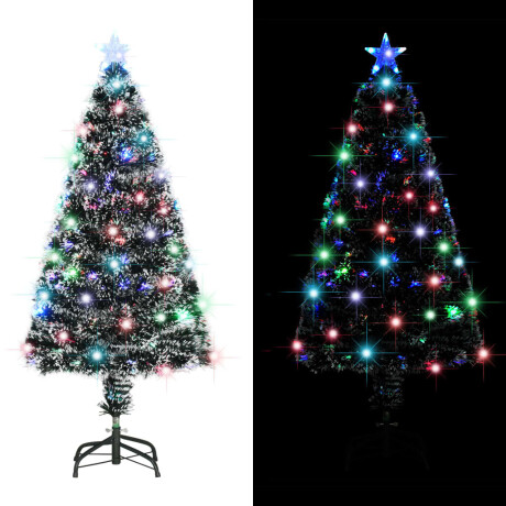vidaXL Kerstboom met LED en standaard 120 cm glasvezel afbeelding2 - 1