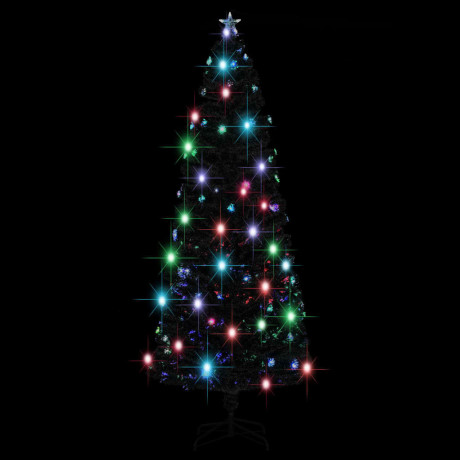 vidaXL Kerstboom met LED en standaard 240 cm glasvezel afbeelding2 - 1