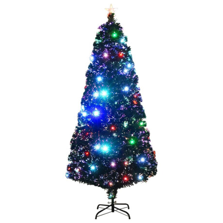 vidaXL Kerstboom met LED en standaard 180 cm glasvezel afbeelding2 - 1