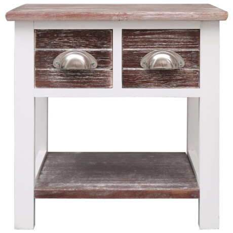 vidaXL Bijzettafel 40x40x40 cm paulowniahout bruin afbeelding2 - 1