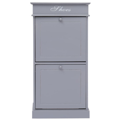 vidaXL Schoenenkast 50x28x98 cm paulowniahout grijs afbeelding2 - 1