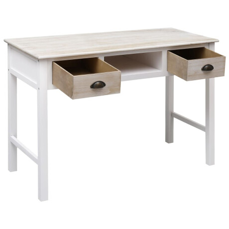 vidaXL Wandtafel 110x45x76 cm hout afbeelding2 - 1