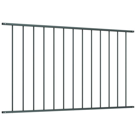 vidaXL Hekpaneel 1,7x0,75 m gepoedercoat staal antraciet afbeelding2 - 1