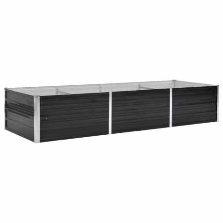 vidaXL Plantenbak verhoogd 240x80x45 cm gegalvaniseerd staal antraciet afbeelding2 - 1