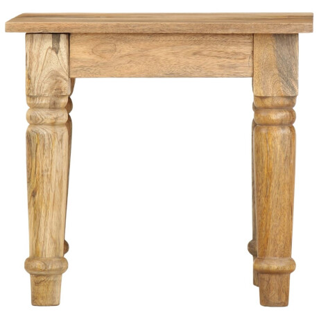 vidaXL Bijzettafel 43x43x40 cm massief mangohout afbeelding2 - 1