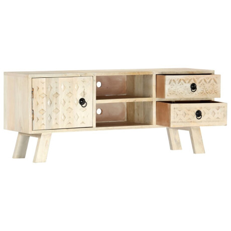vidaXL Tv-meubel 110x30x44 cm massief mangohout afbeelding2 - 1