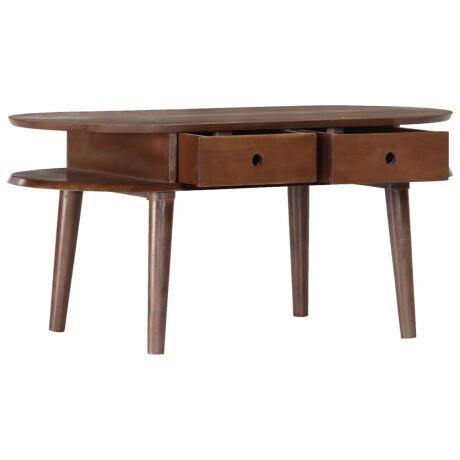 vidaXL Salontafel 100x50x46 cm massief acaciahout afbeelding2 - 1