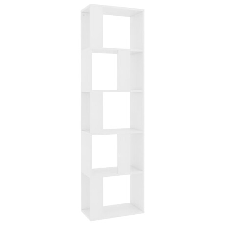 vidaXL Boekenkast/kamerscherm 45x24x159 cm bewerkt hout wit afbeelding2 - 1