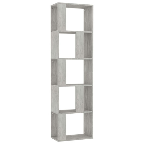 vidaXL Boekenkast/kamerscherm 45x24x159 cm bewerkt hout betongrijs afbeelding2 - 1