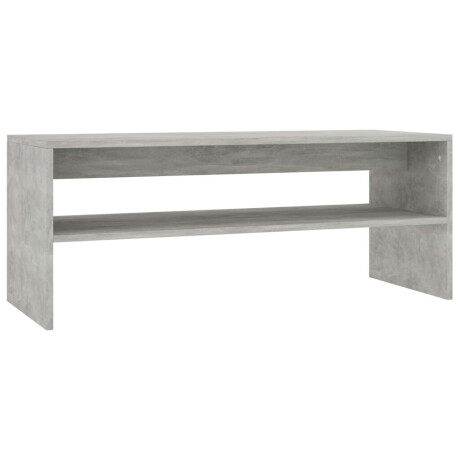vidaXL Salontafel 100x40x40 cm bewerkt hout betongrijs afbeelding2 - 1