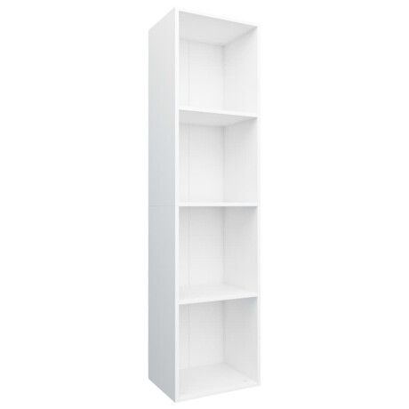 vidaXL Boekenkast/tv-meubel 36x30x143 cm bewerkt hout wit afbeelding2 - 1