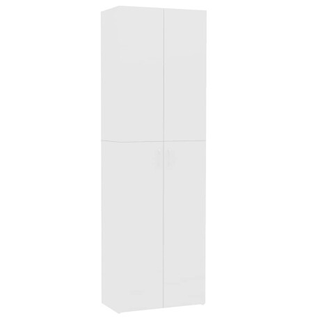vidaXL Kantoorkast 60x32x190 cm bewerkt hout wit afbeelding2 - 1