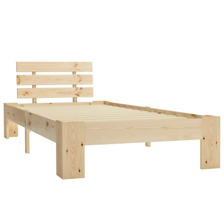 vidaXL Bedframe massief grenenhout 100x200 cm afbeelding2 - 1