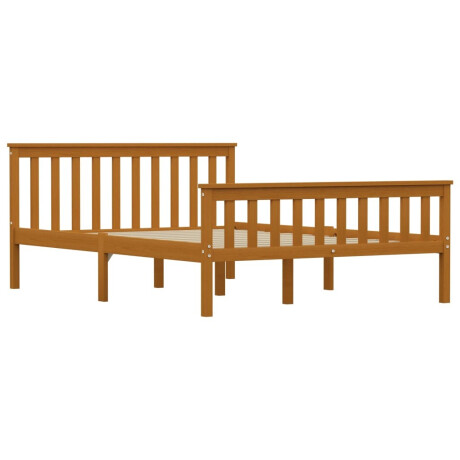 vidaXL Bedframe massief grenenhout honingbruin 140x200 cm afbeelding2 - 1