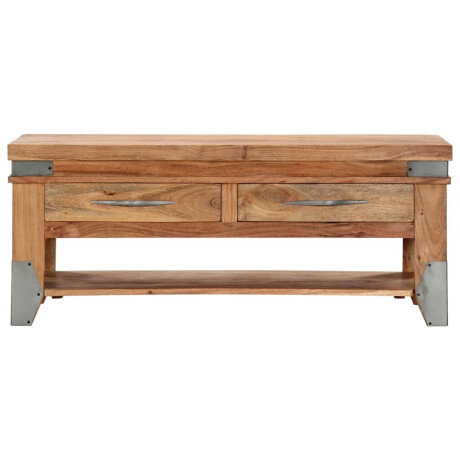vidaXL Salontafel 110x52x45 cm massief acaciahout afbeelding2 - 1