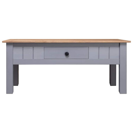 vidaXL Salontafel Panama Range 100x60x43,5 cm massief grenenhout grijs afbeelding2 - 1