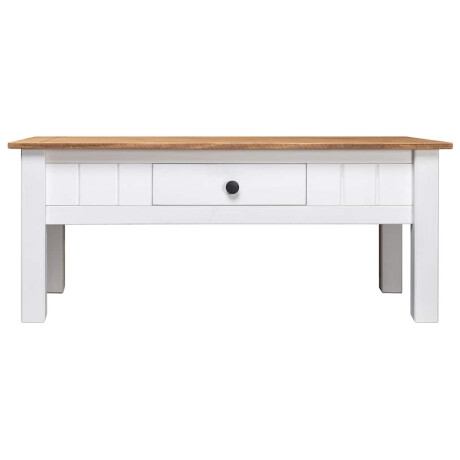 vidaXL Salontafel Panama Range 100x60x45 cm massief grenenhout wit afbeelding2 - 1