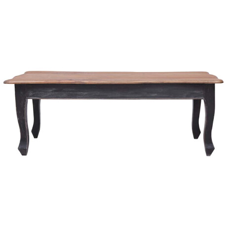 vidaXL Salontafel 120x60x45 cm massief mahoniehout zwart afbeelding2 - 1