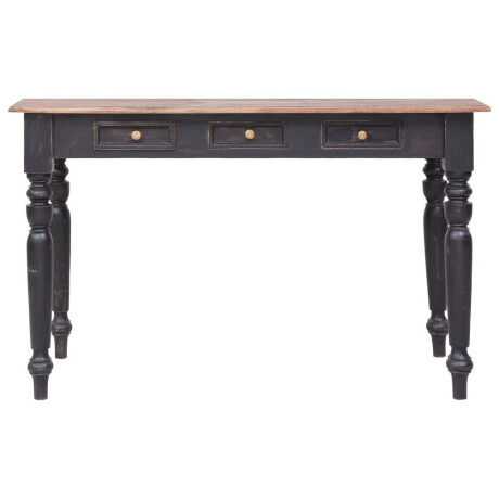 vidaXL Bureau met 3 lades 117x57x75 cm massief mahoniehout afbeelding2 - 1