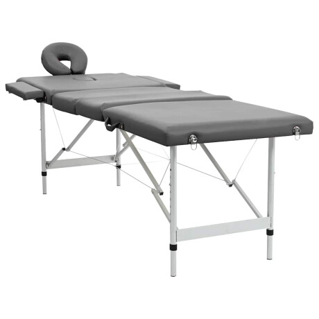 vidaXL Massagetafel met 4 zones 186x68 cm aluminium frame antraciet afbeelding2 - 1