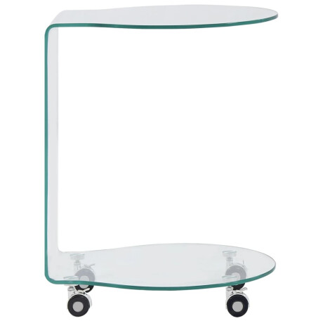 vidaXL Salontafel 45x40x58 cm gehard glas afbeelding2 - 1
