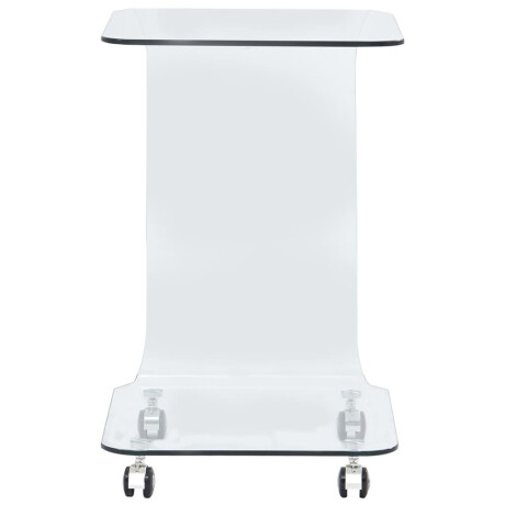vidaXL Salontafel 45x40x63 cm gehard glas afbeelding2 - 1