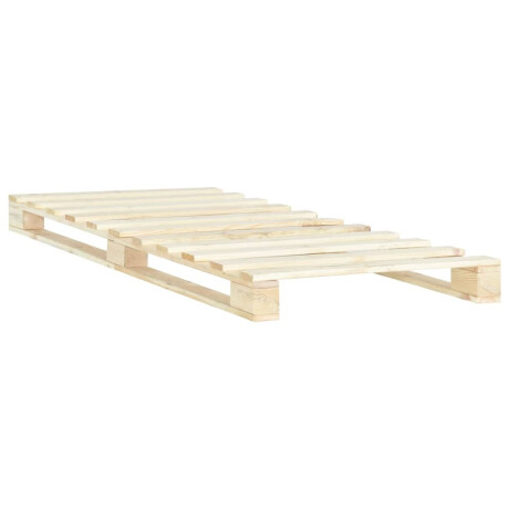 vidaXL Bedframe pallet massief grenenhout 90x200 cm afbeelding2 - 1